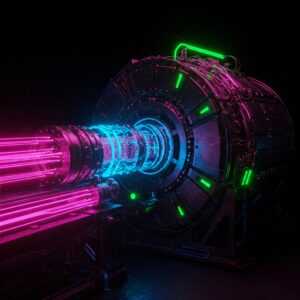 Linear accelerator with neon colors