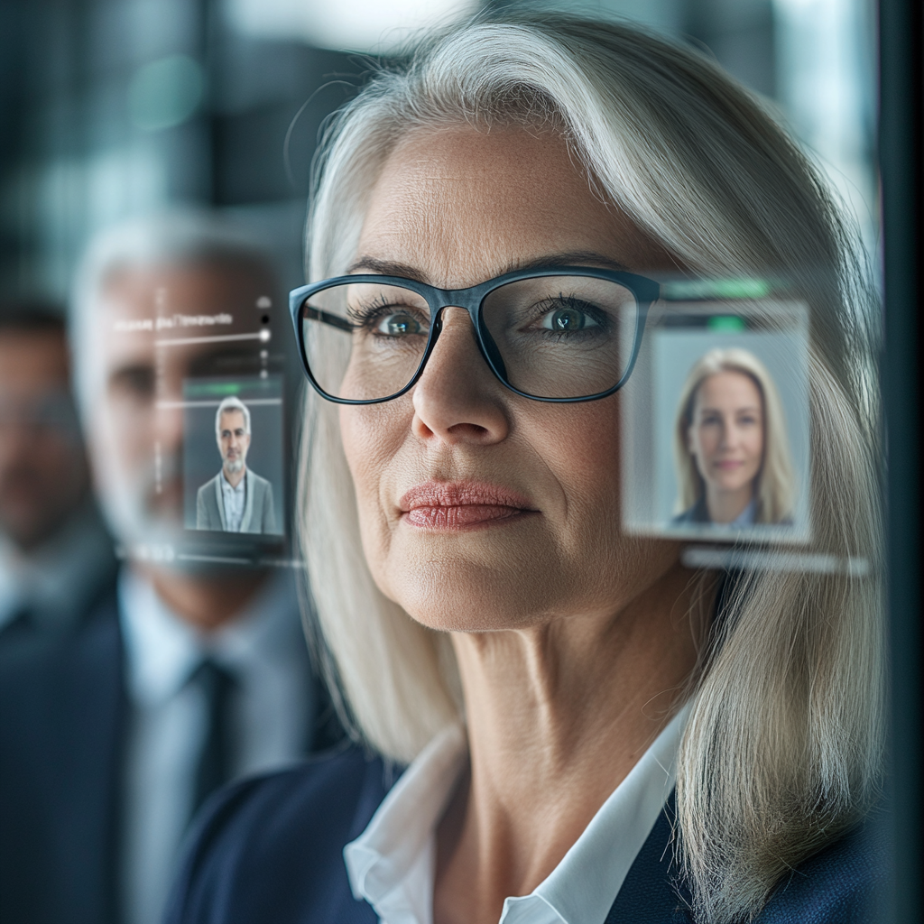 Woman considering candidates